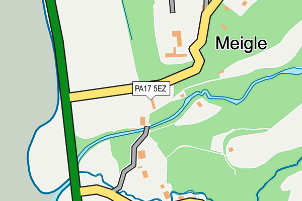 PA17 5EZ map - OS OpenMap – Local (Ordnance Survey) PA17 5EZ map - OS OpenMap – Local (Ordnance Survey)