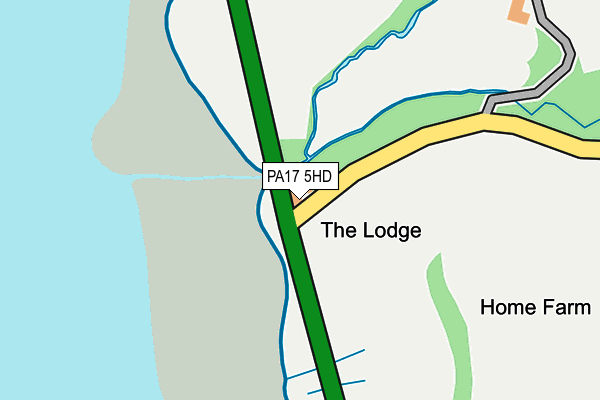 PA17 5HD map - OS OpenMap – Local (Ordnance Survey)