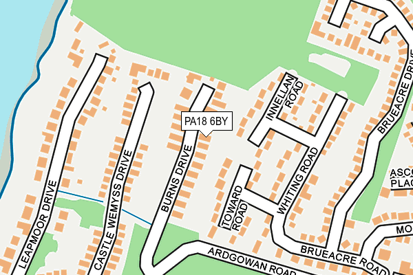 PA18 6BY map - OS OpenMap – Local (Ordnance Survey)