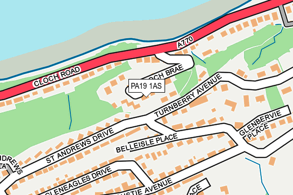PA19 1AS map - OS OpenMap – Local (Ordnance Survey)