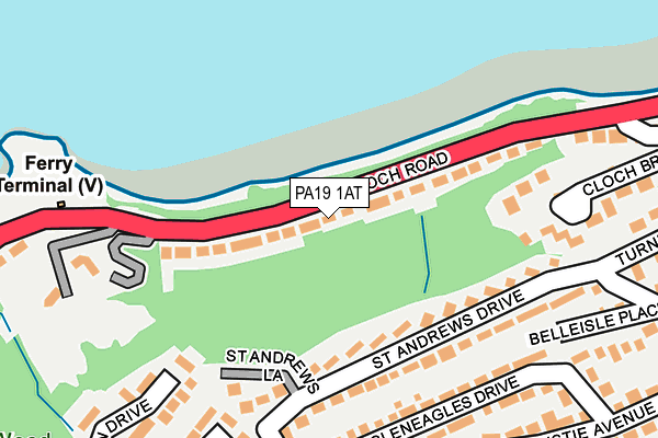 PA19 1AT map - OS OpenMap – Local (Ordnance Survey)