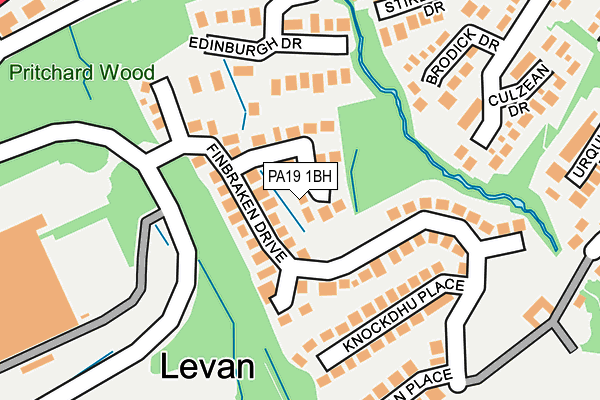 PA19 1BH map - OS OpenMap – Local (Ordnance Survey)