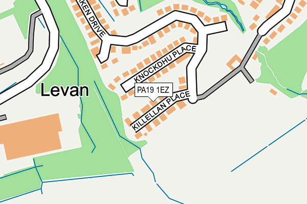 PA19 1EZ map - OS OpenMap – Local (Ordnance Survey)