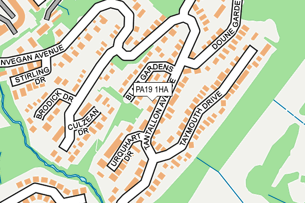 PA19 1HA map - OS OpenMap – Local (Ordnance Survey)