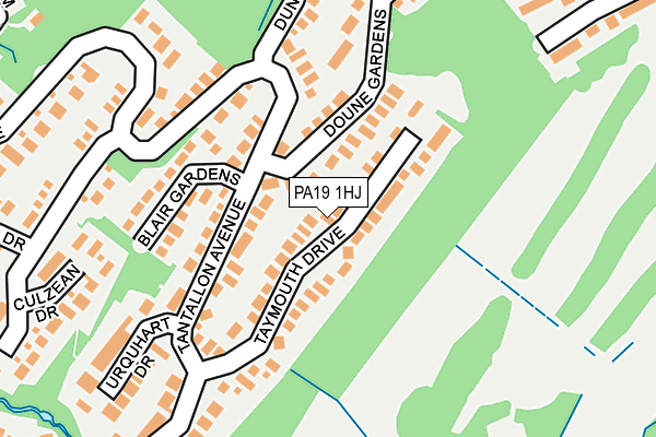 PA19 1HJ map - OS OpenMap – Local (Ordnance Survey)