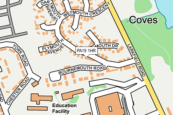 PA19 1HR map - OS OpenMap – Local (Ordnance Survey)