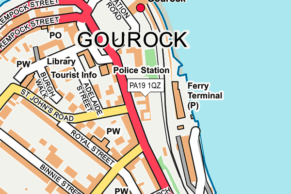 PA19 1QZ map - OS OpenMap – Local (Ordnance Survey) PA19 1QZ map - OS OpenMap – Local (Ordnance Survey)