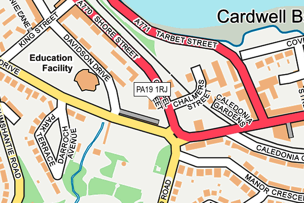 PA19 1RJ map - OS OpenMap – Local (Ordnance Survey)