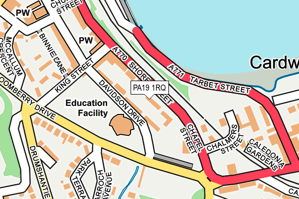 PA19 1RQ map - OS OpenMap – Local (Ordnance Survey)