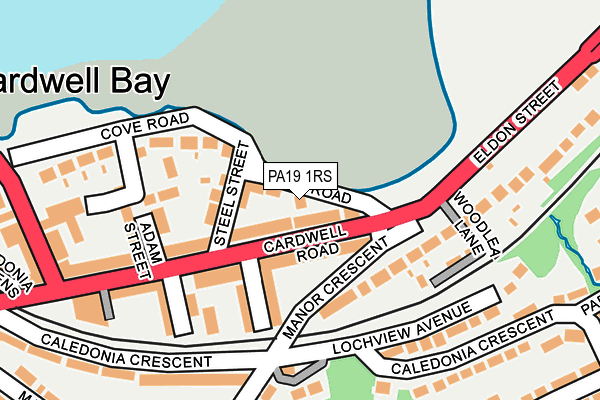 PA19 1RS map - OS OpenMap – Local (Ordnance Survey)