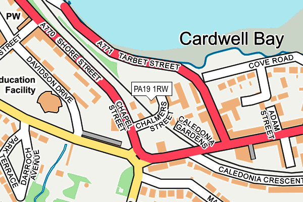 PA19 1RW map - OS OpenMap – Local (Ordnance Survey)
