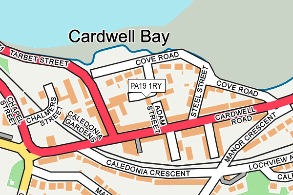 PA19 1RY map - OS OpenMap – Local (Ordnance Survey)