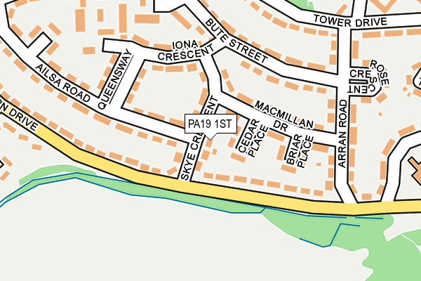 PA19 1ST map - OS OpenMap – Local (Ordnance Survey) PA19 1ST map - OS OpenMap – Local (Ordnance Survey)
