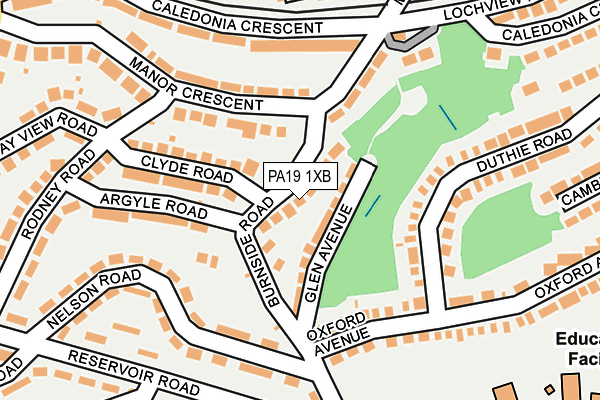 PA19 1XB map - OS OpenMap – Local (Ordnance Survey) PA19 1XB map - OS OpenMap – Local (Ordnance Survey)
