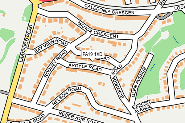 PA19 1XD map - OS OpenMap – Local (Ordnance Survey) PA19 1XD map - OS OpenMap – Local (Ordnance Survey)