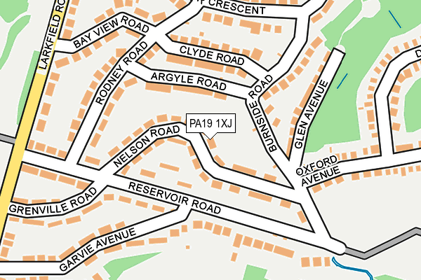 PA19 1XJ map - OS OpenMap – Local (Ordnance Survey) PA19 1XJ map - OS OpenMap – Local (Ordnance Survey)