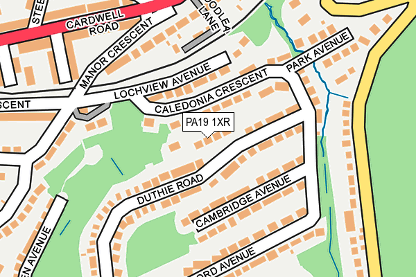 PA19 1XR map - OS OpenMap – Local (Ordnance Survey) PA19 1XR map - OS OpenMap – Local (Ordnance Survey)