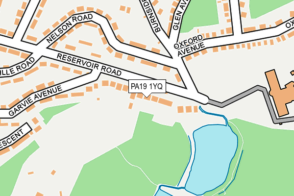 PA19 1YQ map - OS OpenMap – Local (Ordnance Survey)