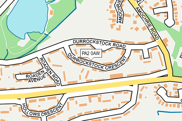 PA2 0AW map - OS OpenMap – Local (Ordnance Survey) PA2 0AW map - OS OpenMap – Local (Ordnance Survey)
