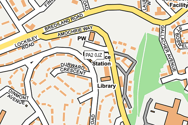 PA2 0JZ map - OS OpenMap – Local (Ordnance Survey) PA2 0JZ map - OS OpenMap – Local (Ordnance Survey)
