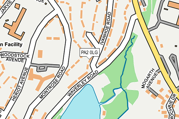 PA2 0LG map - OS OpenMap – Local (Ordnance Survey) PA2 0LG map - OS OpenMap – Local (Ordnance Survey)