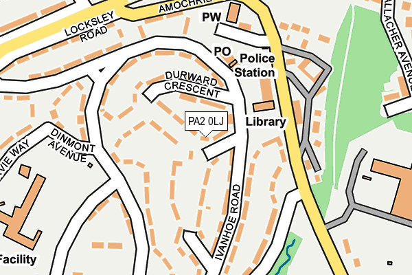 PA2 0LJ map - OS OpenMap – Local (Ordnance Survey) PA2 0LJ map - OS OpenMap – Local (Ordnance Survey)