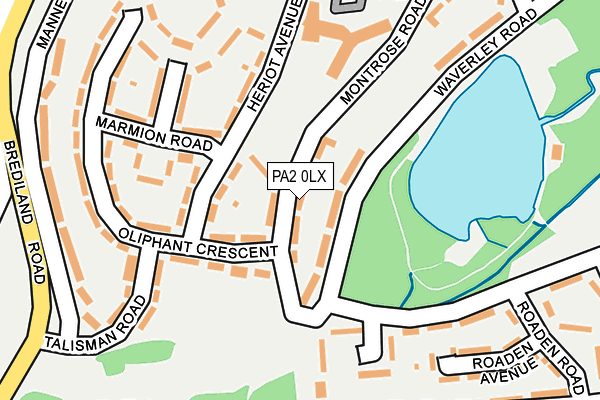 PA2 0LX map - OS OpenMap – Local (Ordnance Survey) PA2 0LX map - OS OpenMap – Local (Ordnance Survey)