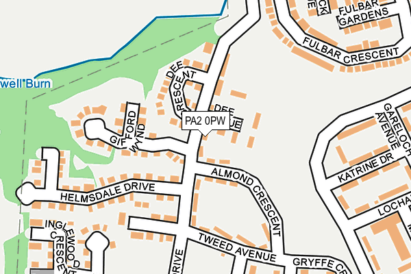 PA2 0PW map - OS OpenMap – Local (Ordnance Survey) PA2 0PW map - OS OpenMap – Local (Ordnance Survey)