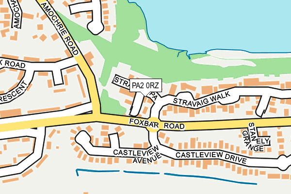 PA2 0RZ map - OS OpenMap – Local (Ordnance Survey) PA2 0RZ map - OS OpenMap – Local (Ordnance Survey)