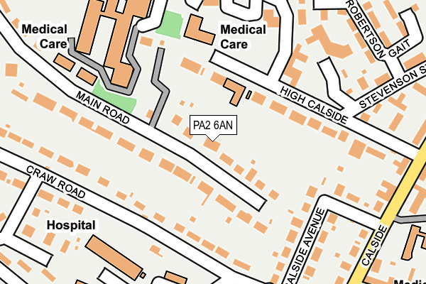 PA2 6AN map - OS OpenMap – Local (Ordnance Survey) PA2 6AN map - OS OpenMap – Local (Ordnance Survey)