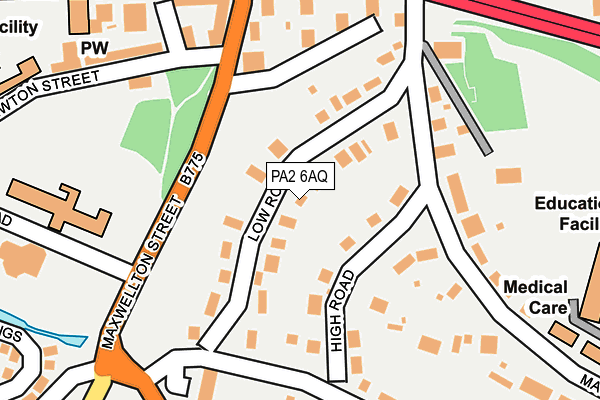 PA2 6AQ map - OS OpenMap – Local (Ordnance Survey) PA2 6AQ map - OS OpenMap – Local (Ordnance Survey)
