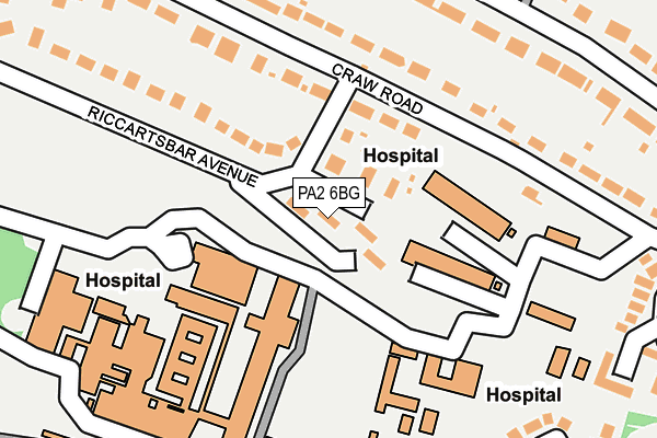 PA2 6BG map - OS OpenMap – Local (Ordnance Survey) PA2 6BG map - OS OpenMap – Local (Ordnance Survey)