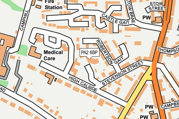 PA2 6BP map - OS OpenMap – Local (Ordnance Survey) PA2 6BP map - OS OpenMap – Local (Ordnance Survey)