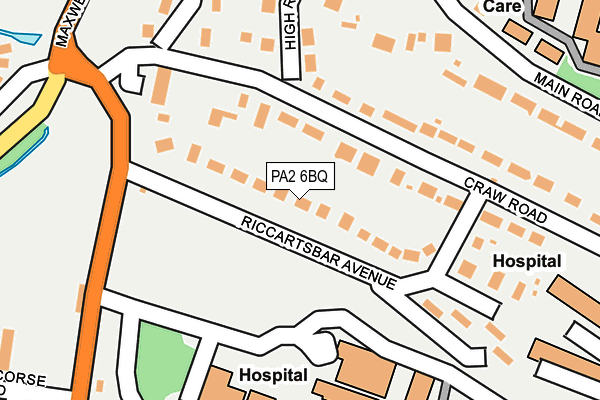 PA2 6BQ map - OS OpenMap – Local (Ordnance Survey) PA2 6BQ map - OS OpenMap – Local (Ordnance Survey)