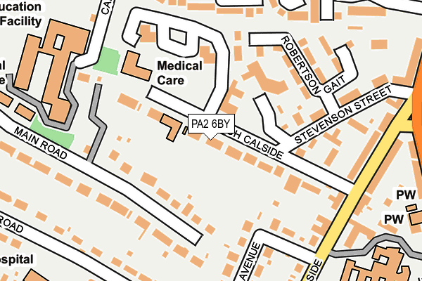 PA2 6BY map - OS OpenMap – Local (Ordnance Survey) PA2 6BY map - OS OpenMap – Local (Ordnance Survey)