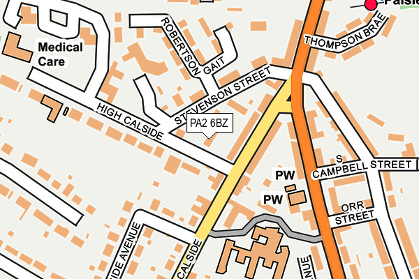 PA2 6BZ map - OS OpenMap – Local (Ordnance Survey) PA2 6BZ map - OS OpenMap – Local (Ordnance Survey)