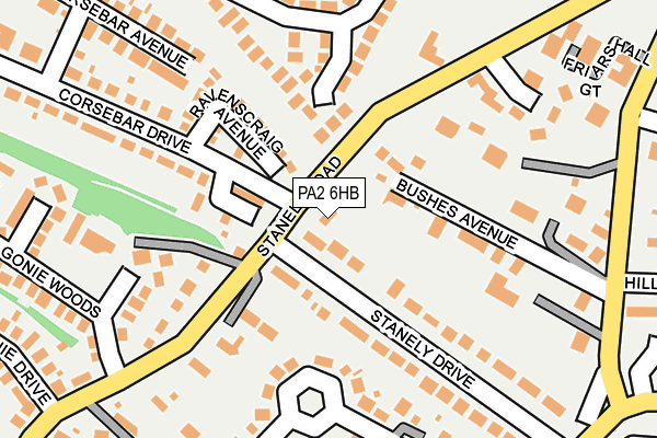 PA2 6HB map - OS OpenMap – Local (Ordnance Survey) PA2 6HB map - OS OpenMap – Local (Ordnance Survey)