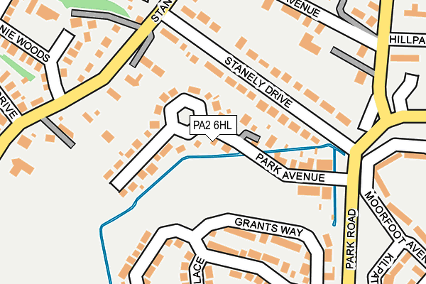PA2 6HL map - OS OpenMap – Local (Ordnance Survey) PA2 6HL map - OS OpenMap – Local (Ordnance Survey)