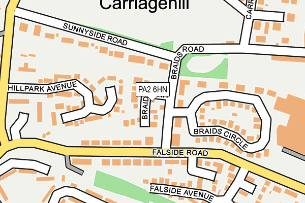 PA2 6HN map - OS OpenMap – Local (Ordnance Survey) PA2 6HN map - OS OpenMap – Local (Ordnance Survey)