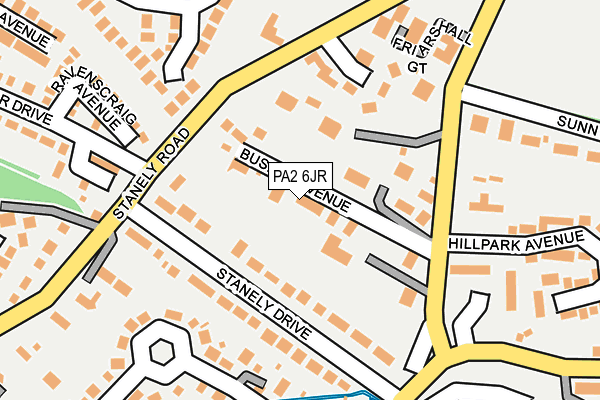 PA2 6JR map - OS OpenMap – Local (Ordnance Survey) PA2 6JR map - OS OpenMap – Local (Ordnance Survey)