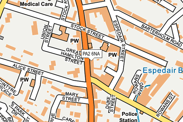 PA2 6NA map - OS OpenMap – Local (Ordnance Survey) PA2 6NA map - OS OpenMap – Local (Ordnance Survey)