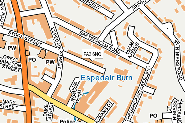 PA2 6NQ map - OS OpenMap – Local (Ordnance Survey) PA2 6NQ map - OS OpenMap – Local (Ordnance Survey)