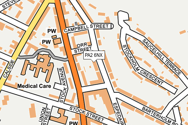 PA2 6NX map - OS OpenMap – Local (Ordnance Survey) PA2 6NX map - OS OpenMap – Local (Ordnance Survey)