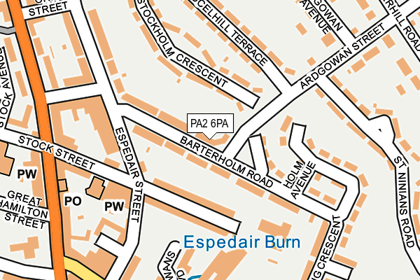 PA2 6PA map - OS OpenMap – Local (Ordnance Survey) PA2 6PA map - OS OpenMap – Local (Ordnance Survey)