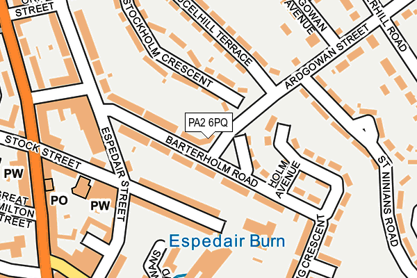 PA2 6PQ map - OS OpenMap – Local (Ordnance Survey) PA2 6PQ map - OS OpenMap – Local (Ordnance Survey)