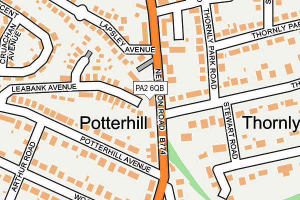 PA2 6QB map - OS OpenMap – Local (Ordnance Survey)