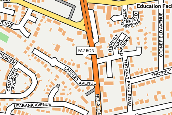 PA2 6QN map - OS OpenMap – Local (Ordnance Survey) PA2 6QN map - OS OpenMap – Local (Ordnance Survey)