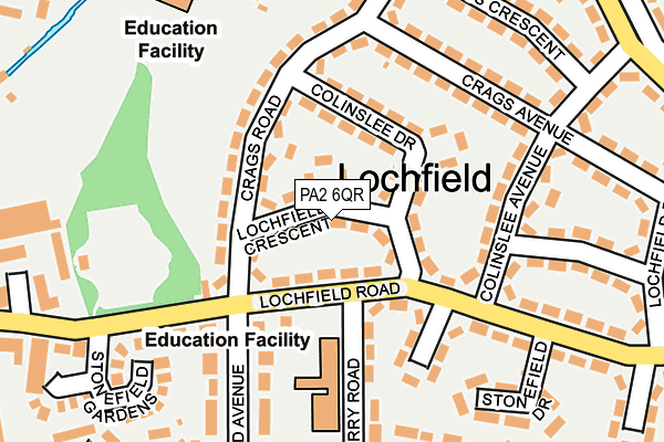 PA2 6QR map - OS OpenMap – Local (Ordnance Survey) PA2 6QR map - OS OpenMap – Local (Ordnance Survey)