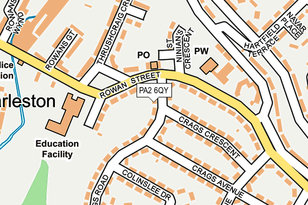 PA2 6QY map - OS OpenMap – Local (Ordnance Survey)
