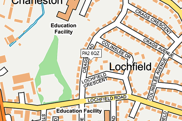 PA2 6QZ map - OS OpenMap – Local (Ordnance Survey) PA2 6QZ map - OS OpenMap – Local (Ordnance Survey)